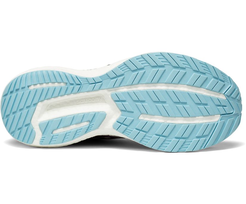 Women's Saucony Triumph 19 Running Shoes Grey / Turquoise | Singapore 206BEXC